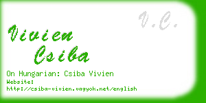 vivien csiba business card